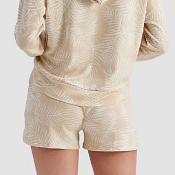 NNWT Freely Nikki Shorts Soft Flowy Adjustable Brown Rice / Star White Sz 2X - Picture 6 of 6